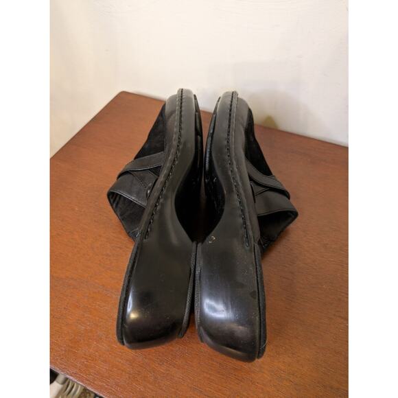 Clark's Women's Shoes Slip-on Clogs Black Size 9.5 Low Heel. - Picture 5 of 8